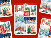 Christmas Landscapes Sticker Sheet by Wild Pencil Studio | Papertail Fox