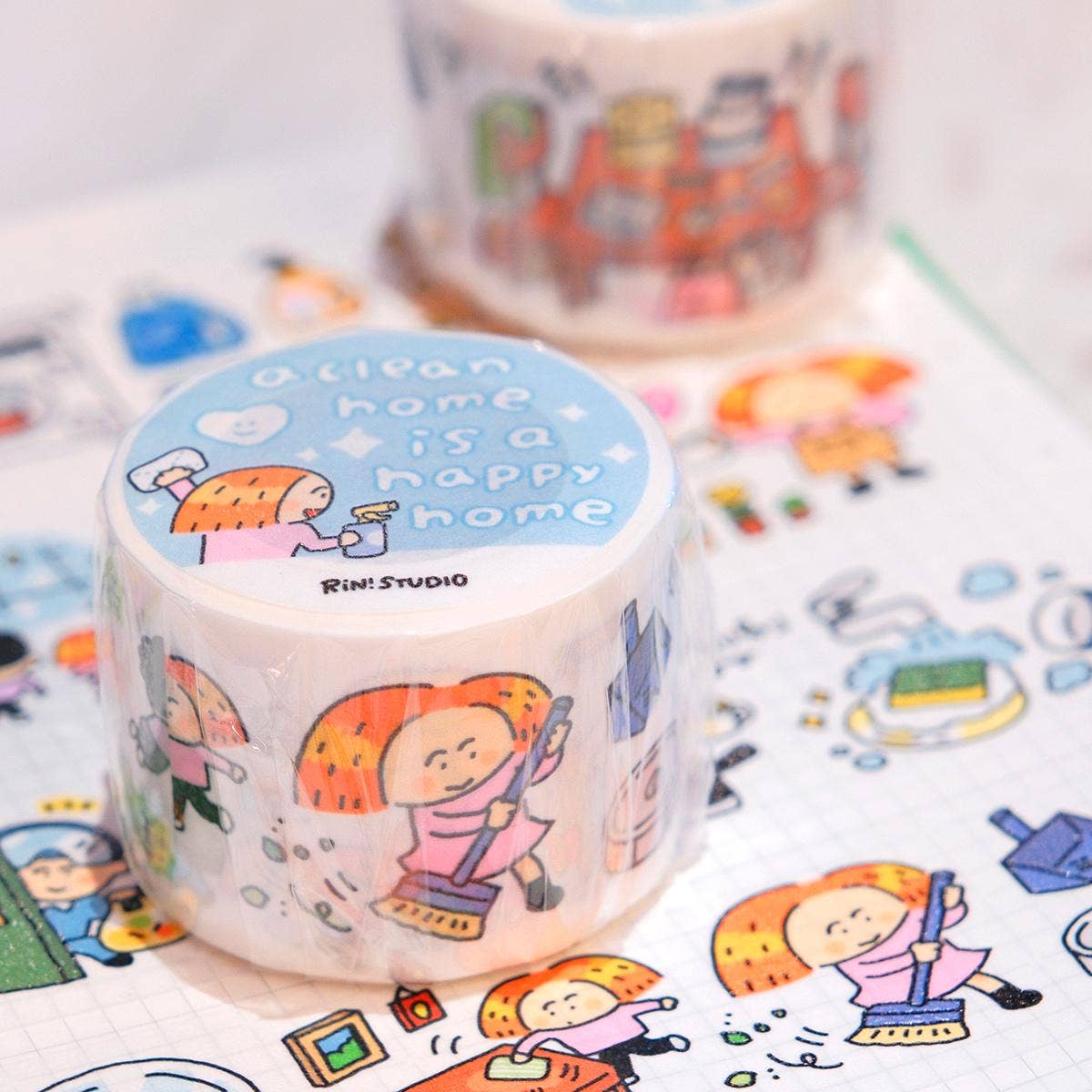 A Clean Home Is a Happy Home Washi Tape | RiN! Studio