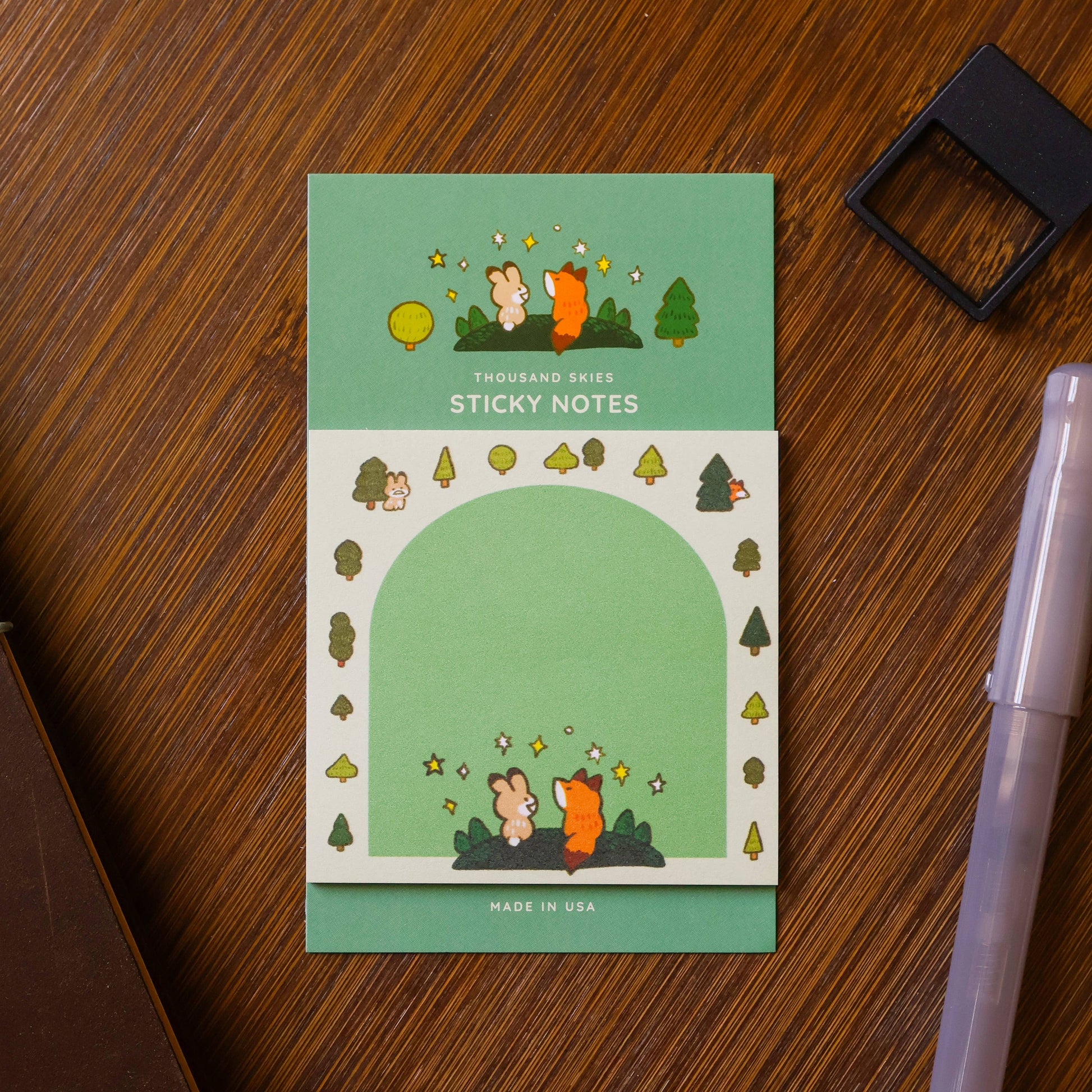 Serene Forest Sticky Notes by Thousand Skies | Papertail Fox