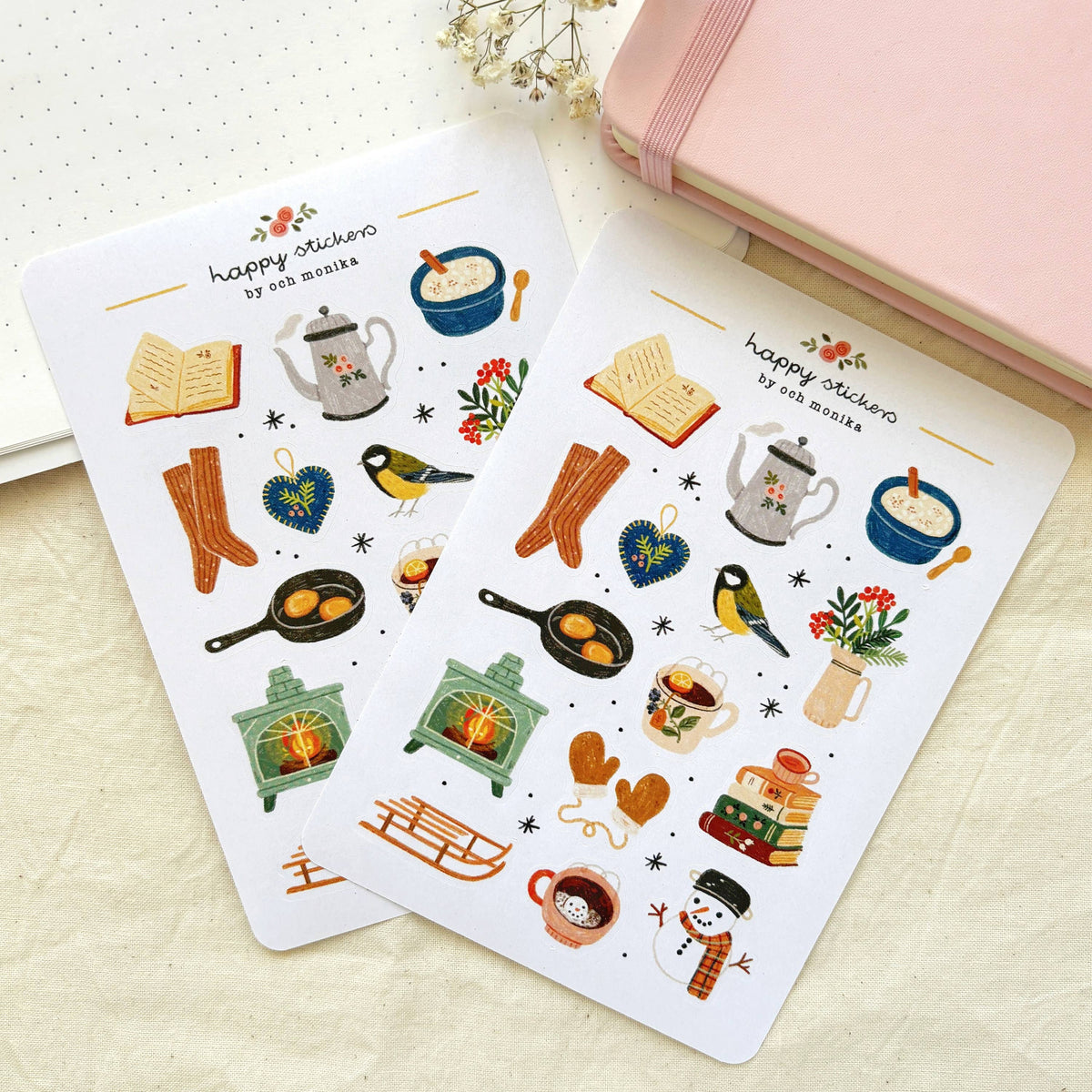 Winter Morning Sticker Sheet | Och Monika