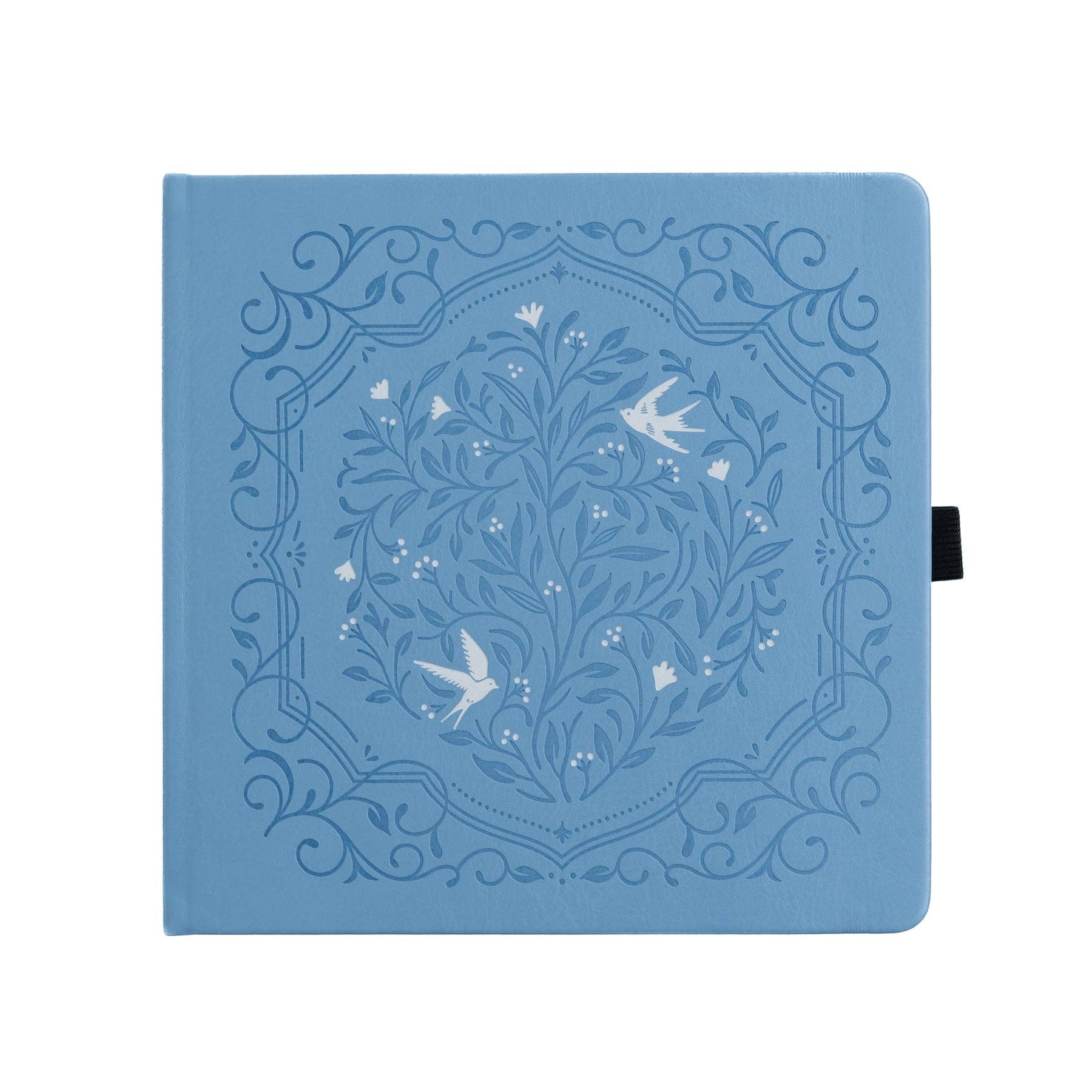 Songbird In Blue Dot Grid Notebook