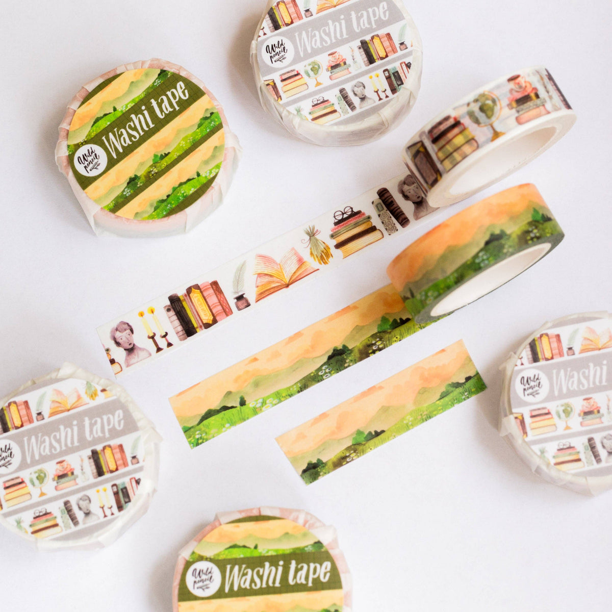 Bookshelf Washi Tape | Wild Pencil Studio