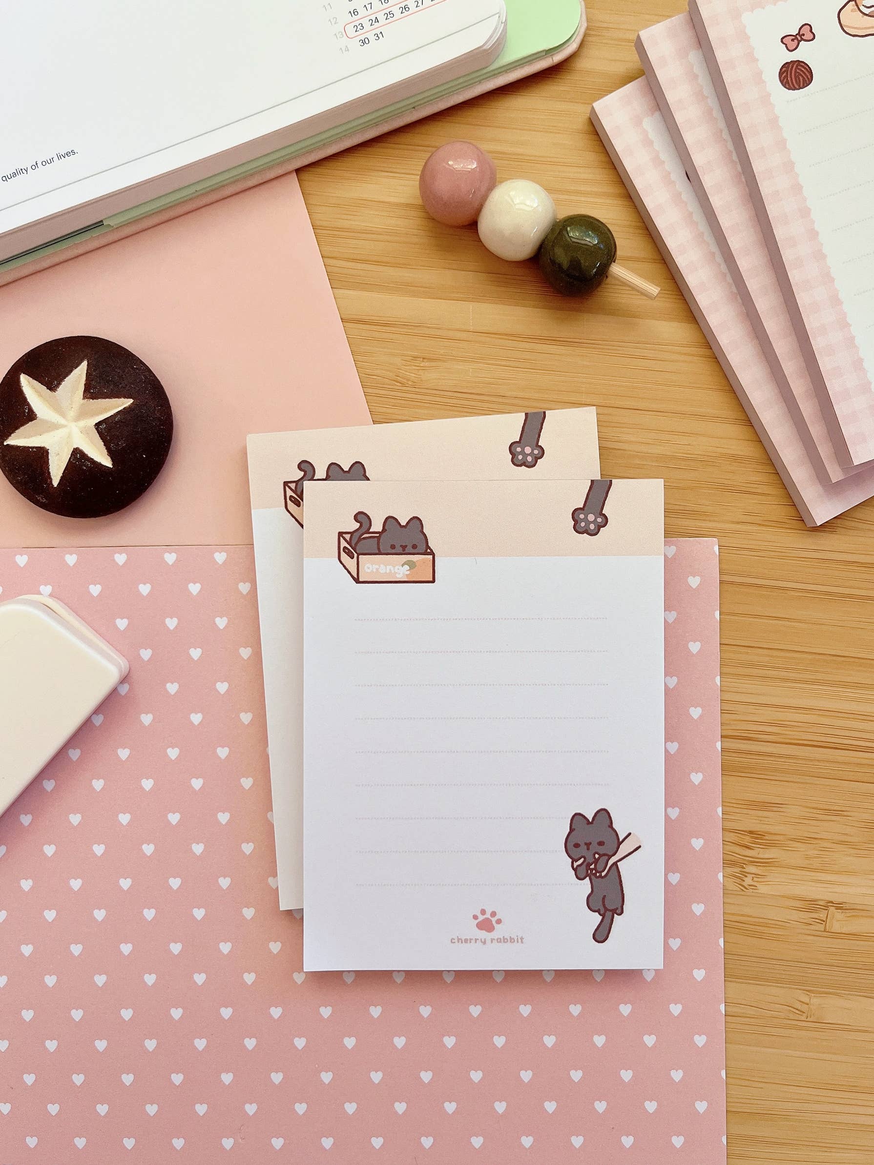 Black Cat Memo Pad by Cherry Rabbit | Papertail Fox