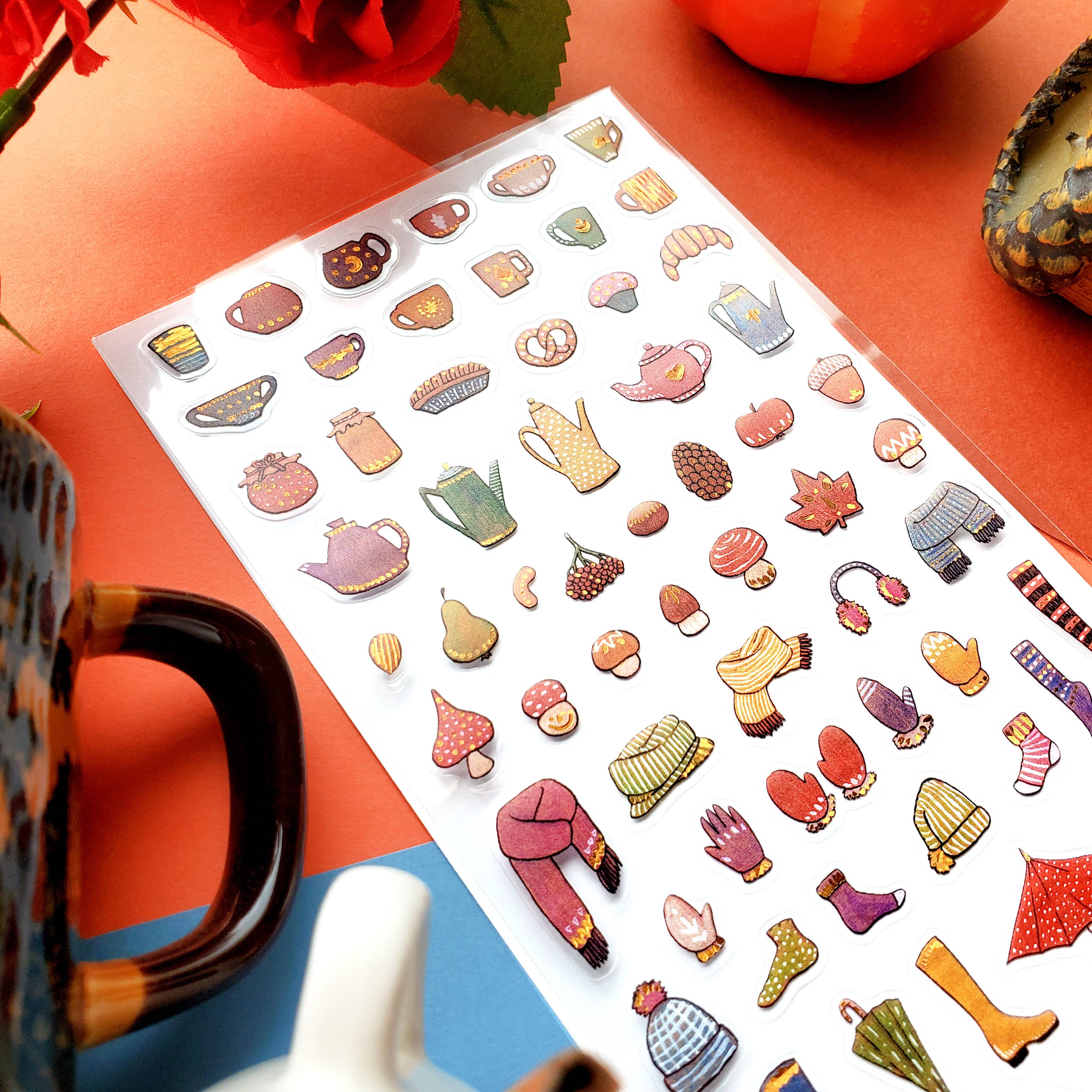 Fall Essentials Sticker Sheet | Stickii
