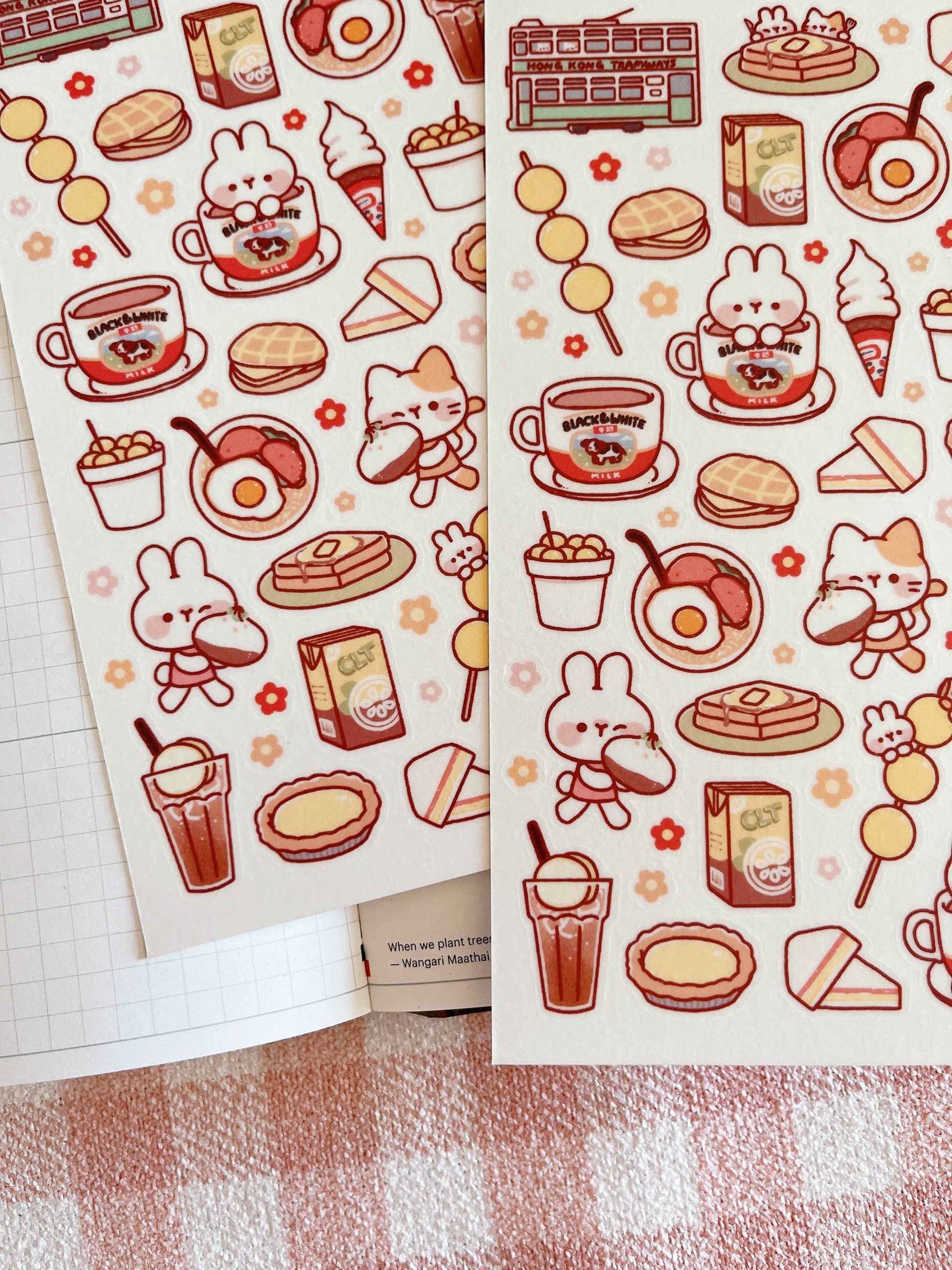 Hong Kong Trip Sticker Sheet no.127 - Papertail Fox