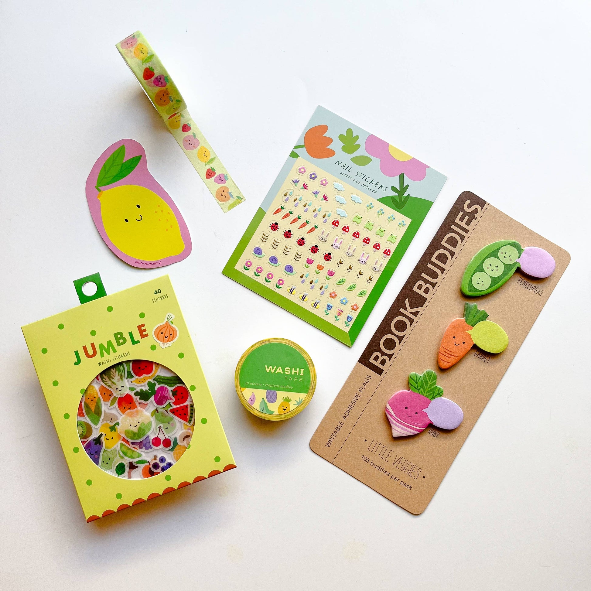 Friendly Fruits Set of 2 Washi Tape by Girl of All Work | Papertail Fox