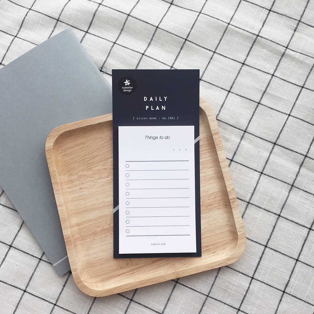 White Things to Do Sticky Memo by Suatelier