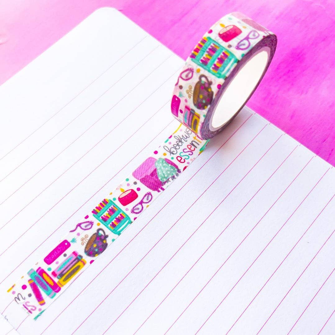 Bookworm Essentials Washi Tape | Emily Cromwell Designs