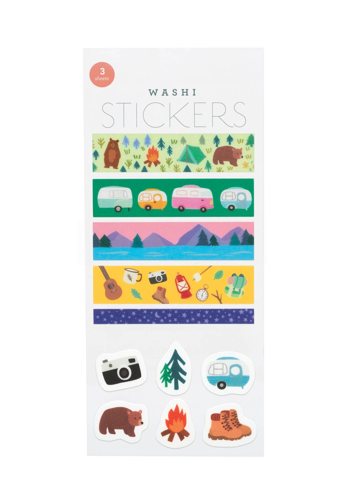 Summer Camp Washi Stickers by Girl of All Work | Papertail Fox