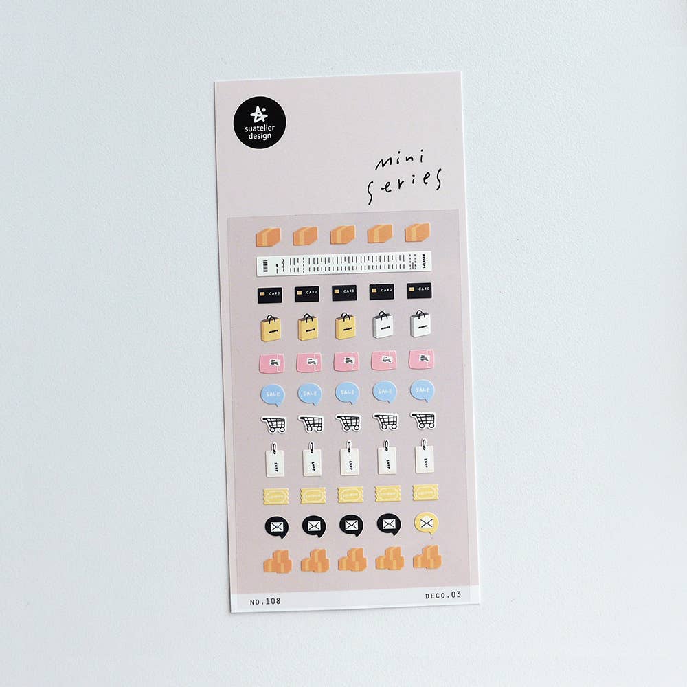 Shopping Day Mini Sticker Sheet by Suatelier