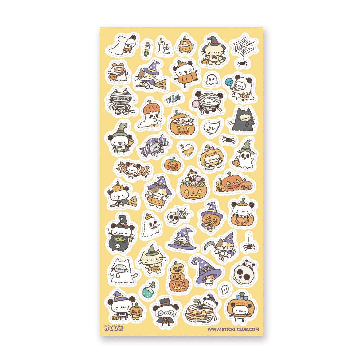 Kawaii Halloween Sticker Sheet by Stickii | Papertail Fox
