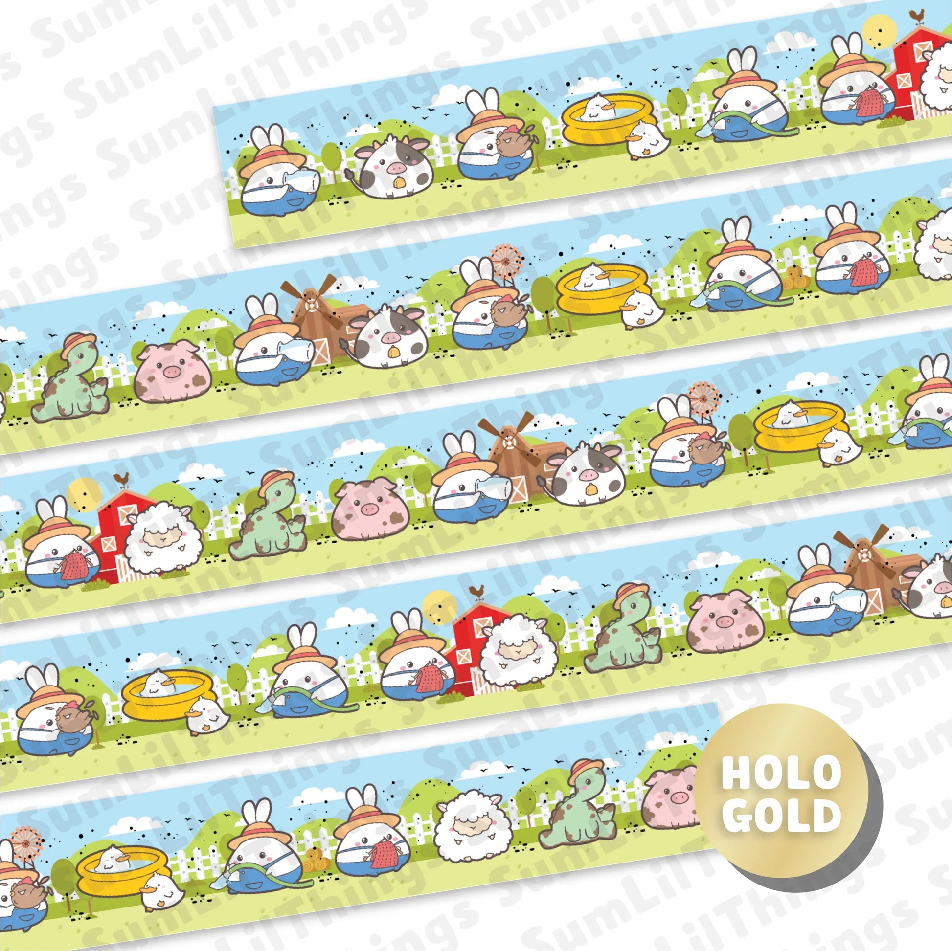 Washi Tape - Lil' Pasture Pals Collection - Papertail Fox