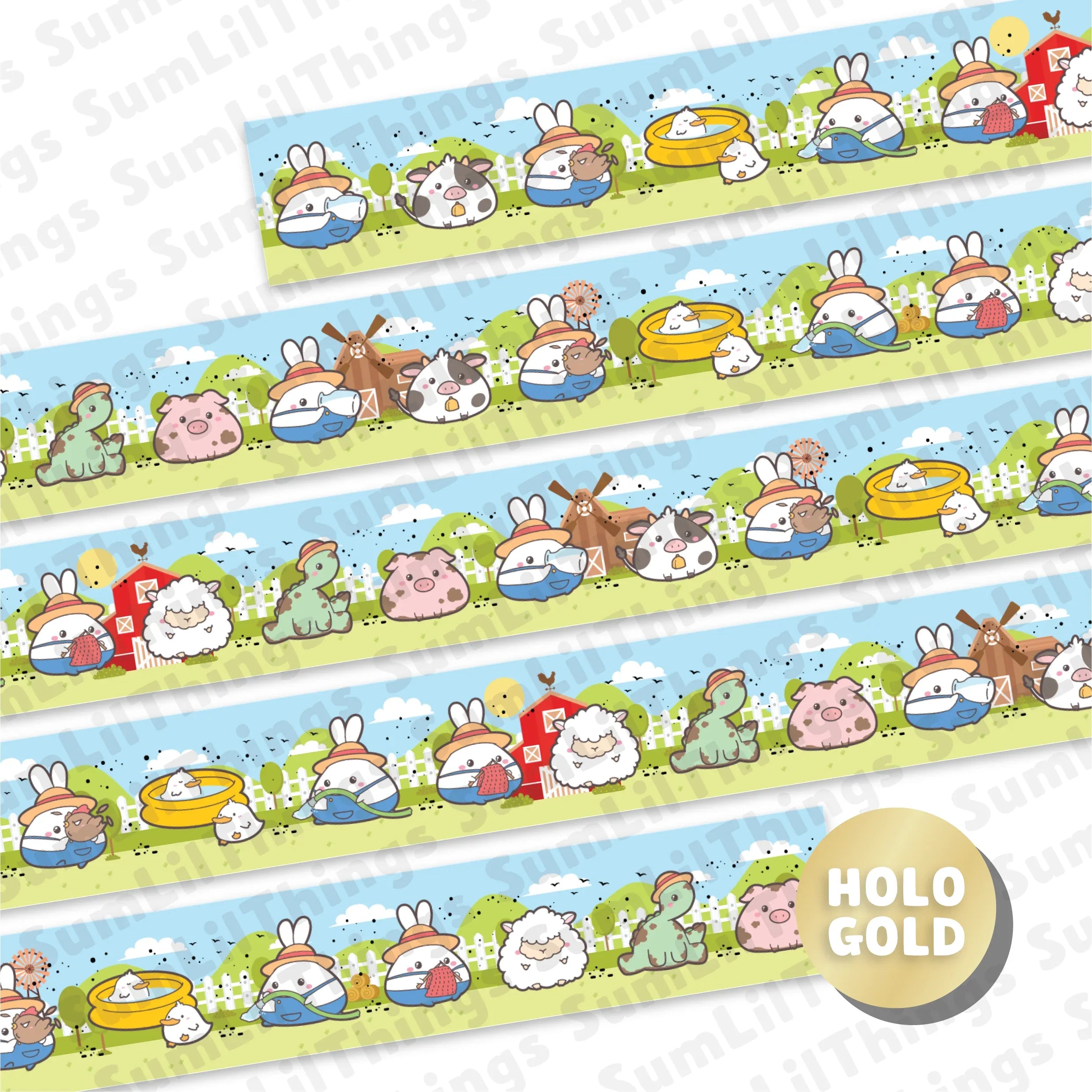 Washi Tape - Lil' Pasture Pals Collection - Papertail Fox