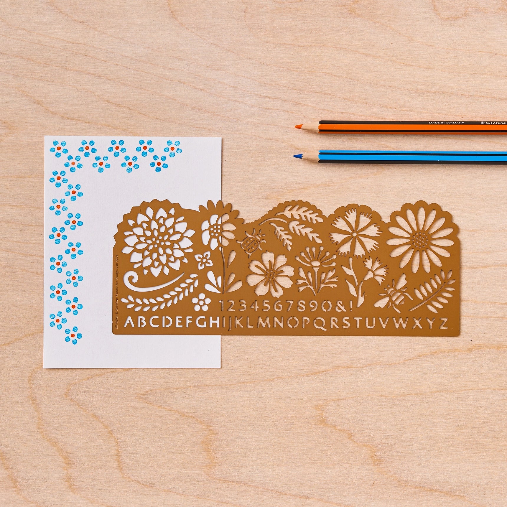 Botanical Design Stencil, Crafts & Journaling