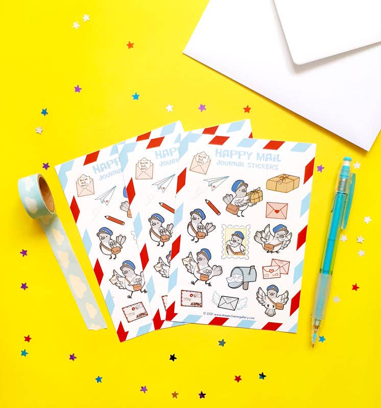 Happy mail Sticker sheet