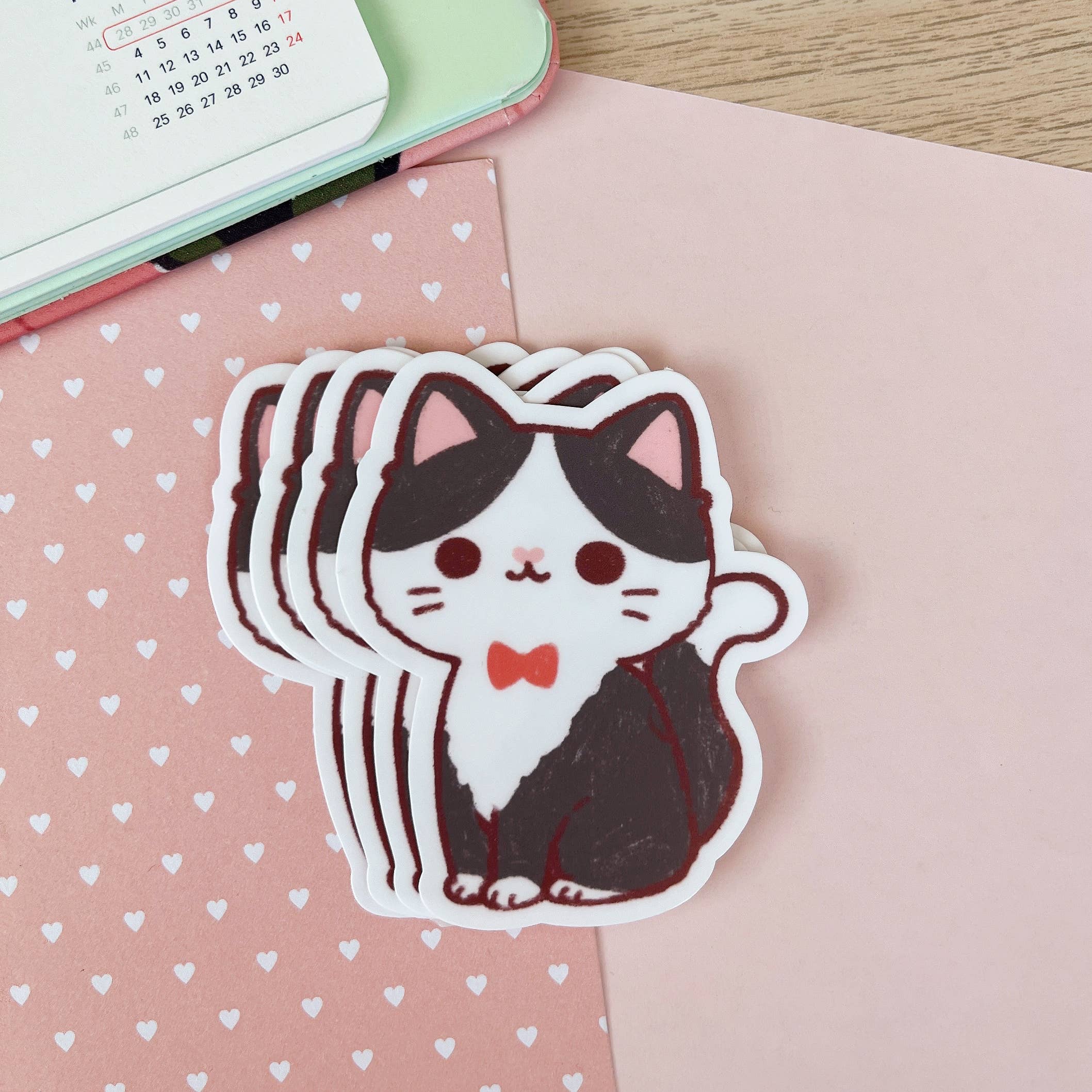 Tuxedo Cat Sticker by Cherry Rabbit | Papertail Fox