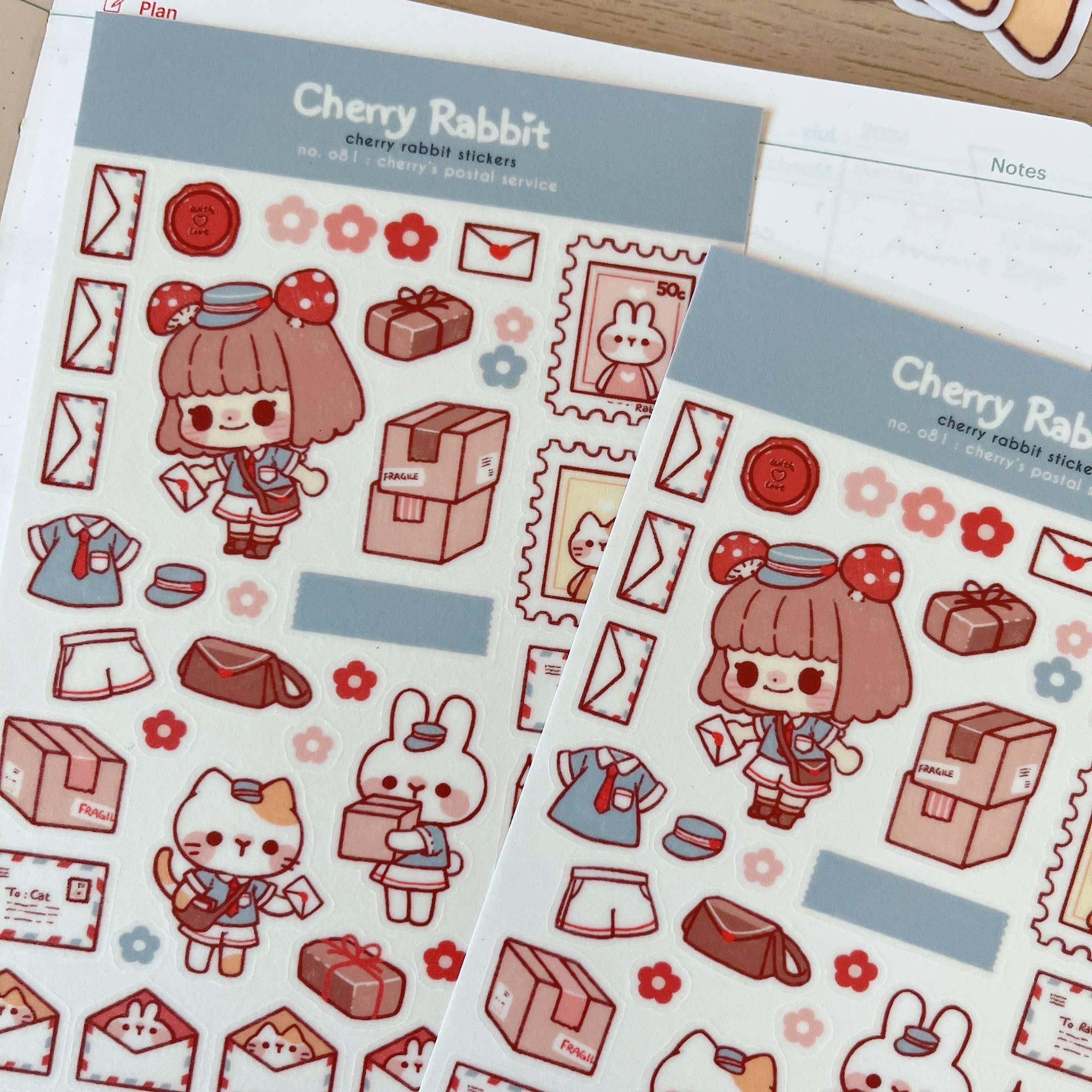 Cherry's Postal Service Sticker Sheet no.081 - Papertail Fox