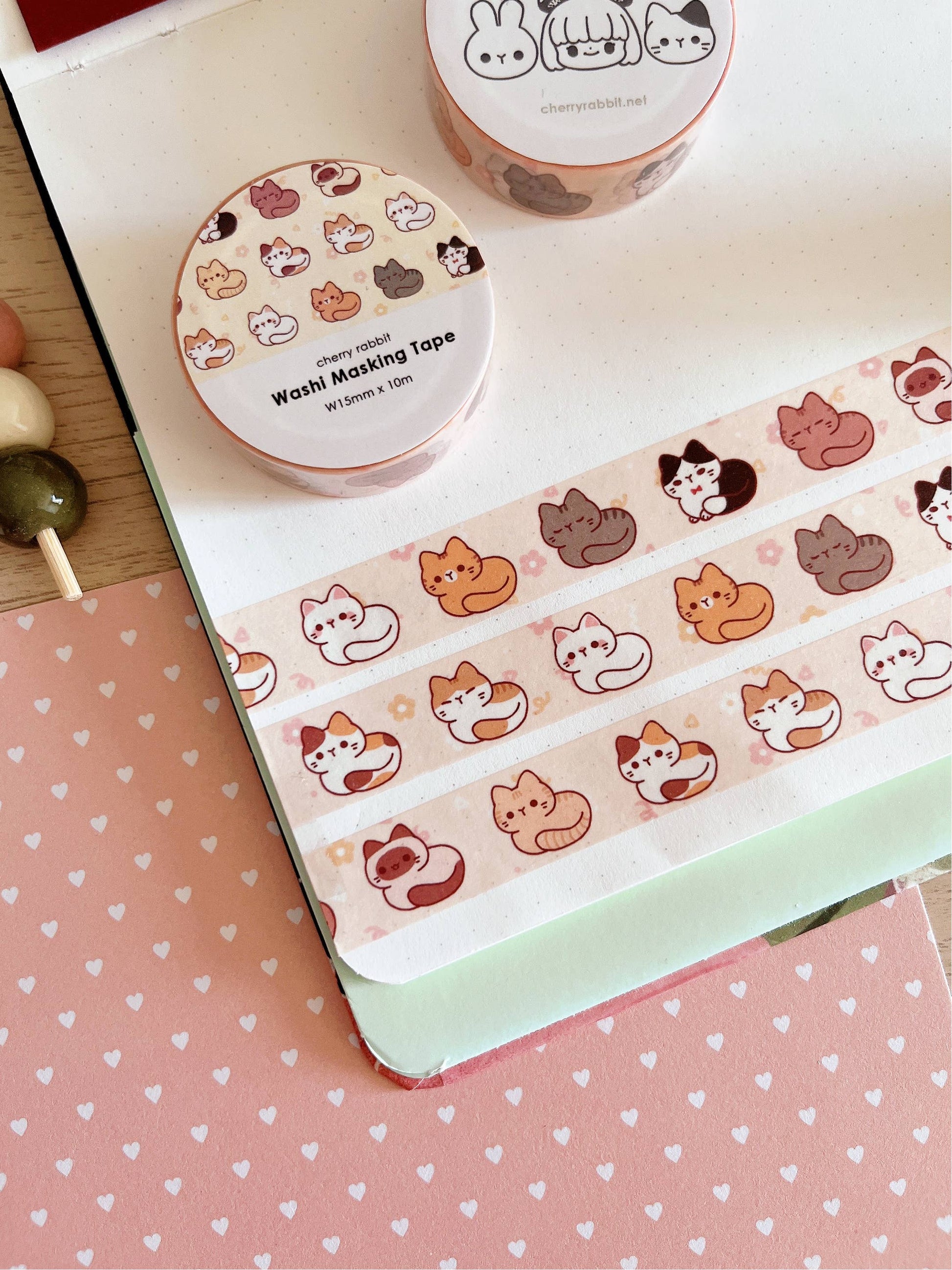 Cat Loafs Washi Tape by Cherry Rabbit | Papertail Fox