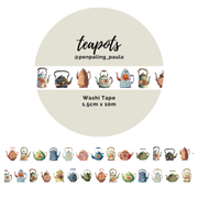 Teapots Washi Tape by Penpaling Paula | Papertail Fox