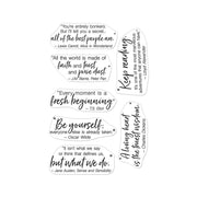 Hero Arts Literary Quotes Clear Stamps