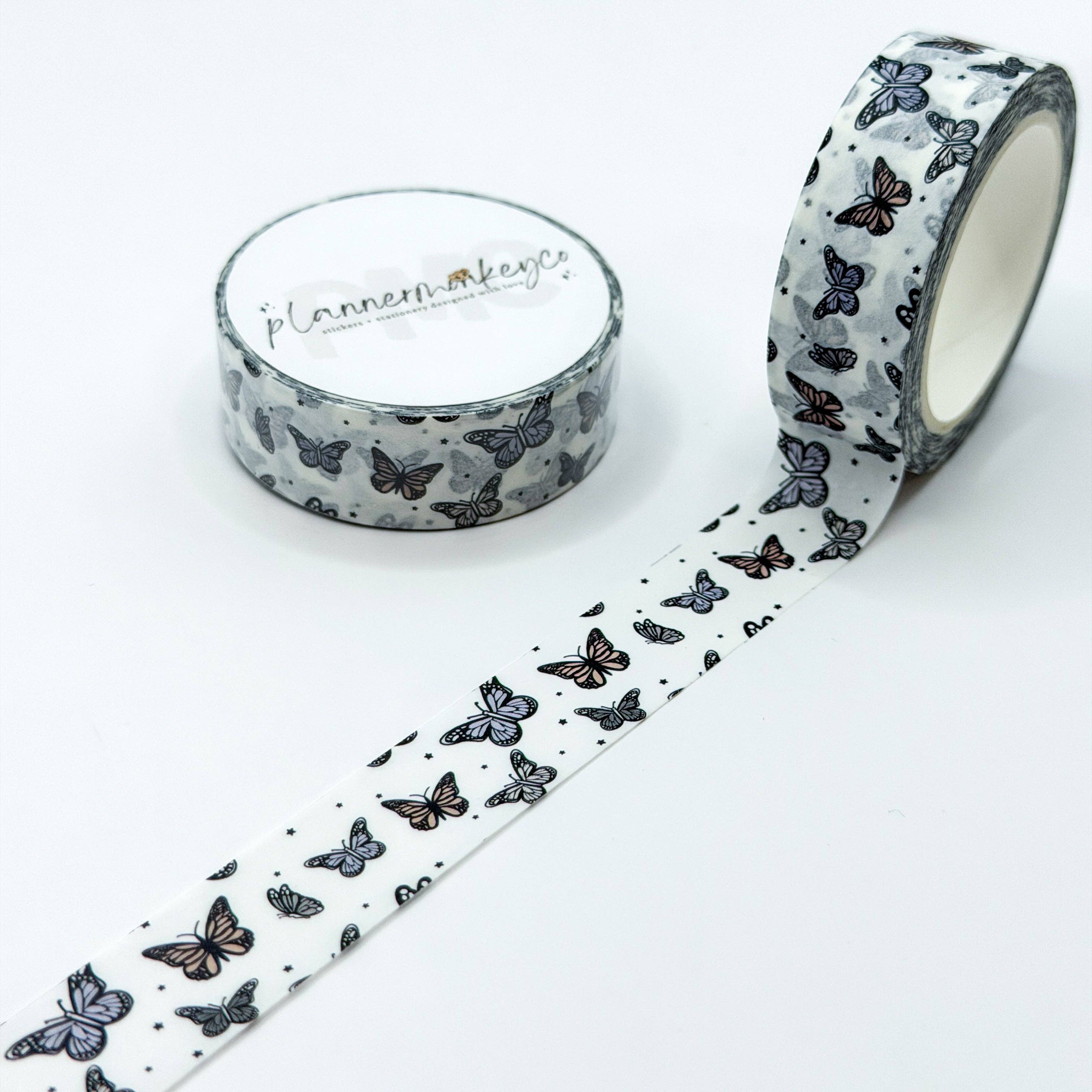 Flutter & Shine Butterfly Washi Tape | Planner Monkey Co