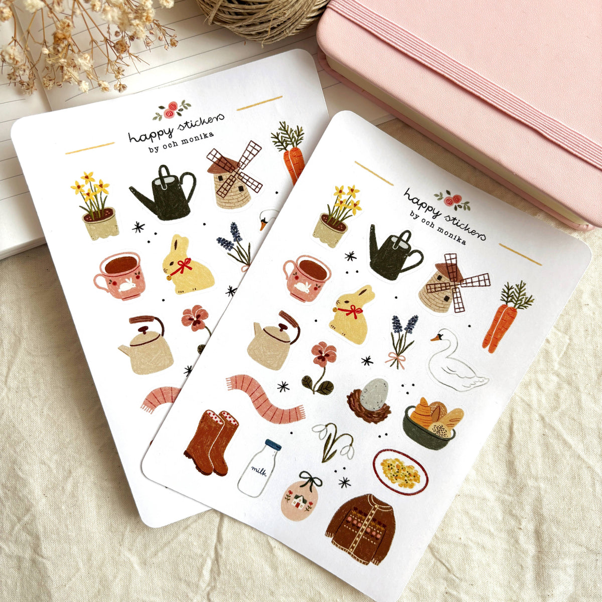 Springtime Sticker Sheet | Och Monika