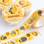 Guinea Bees Gold Foil Washi Tape by Birdie Tam | Papertail Fox