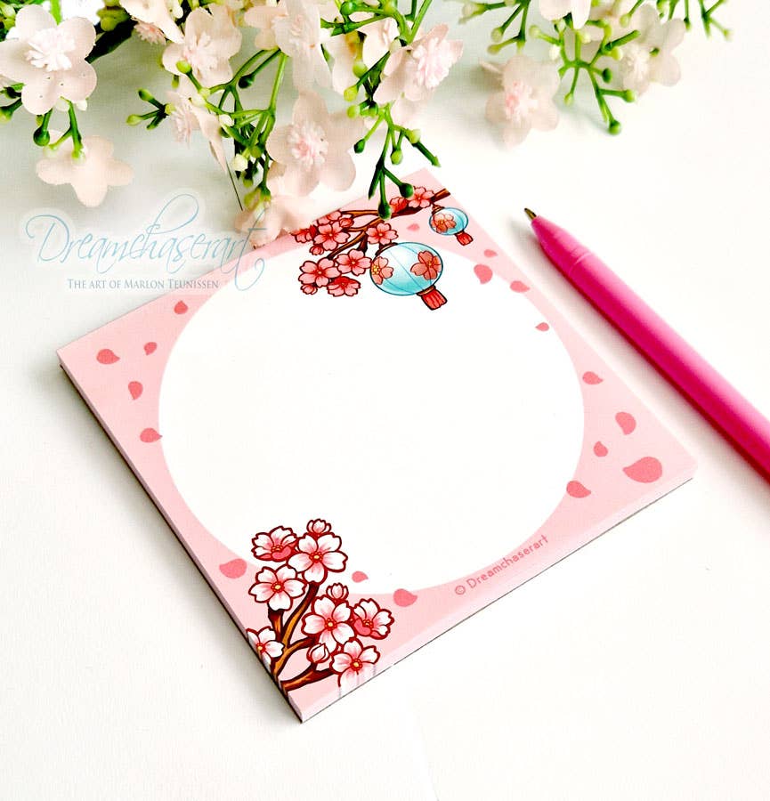 Sakura Tear Away Memo Pad | Dreamchaserart