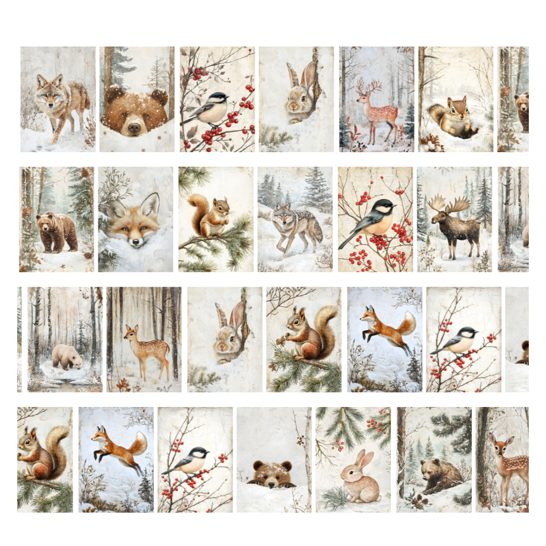 Winter Woodland Pre-Cut PET Tape | Penpaling Paula