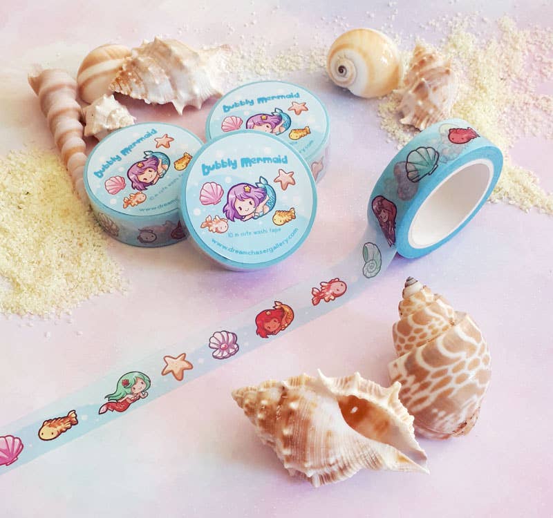 Cute Bubbly Mermaids Washi Tape