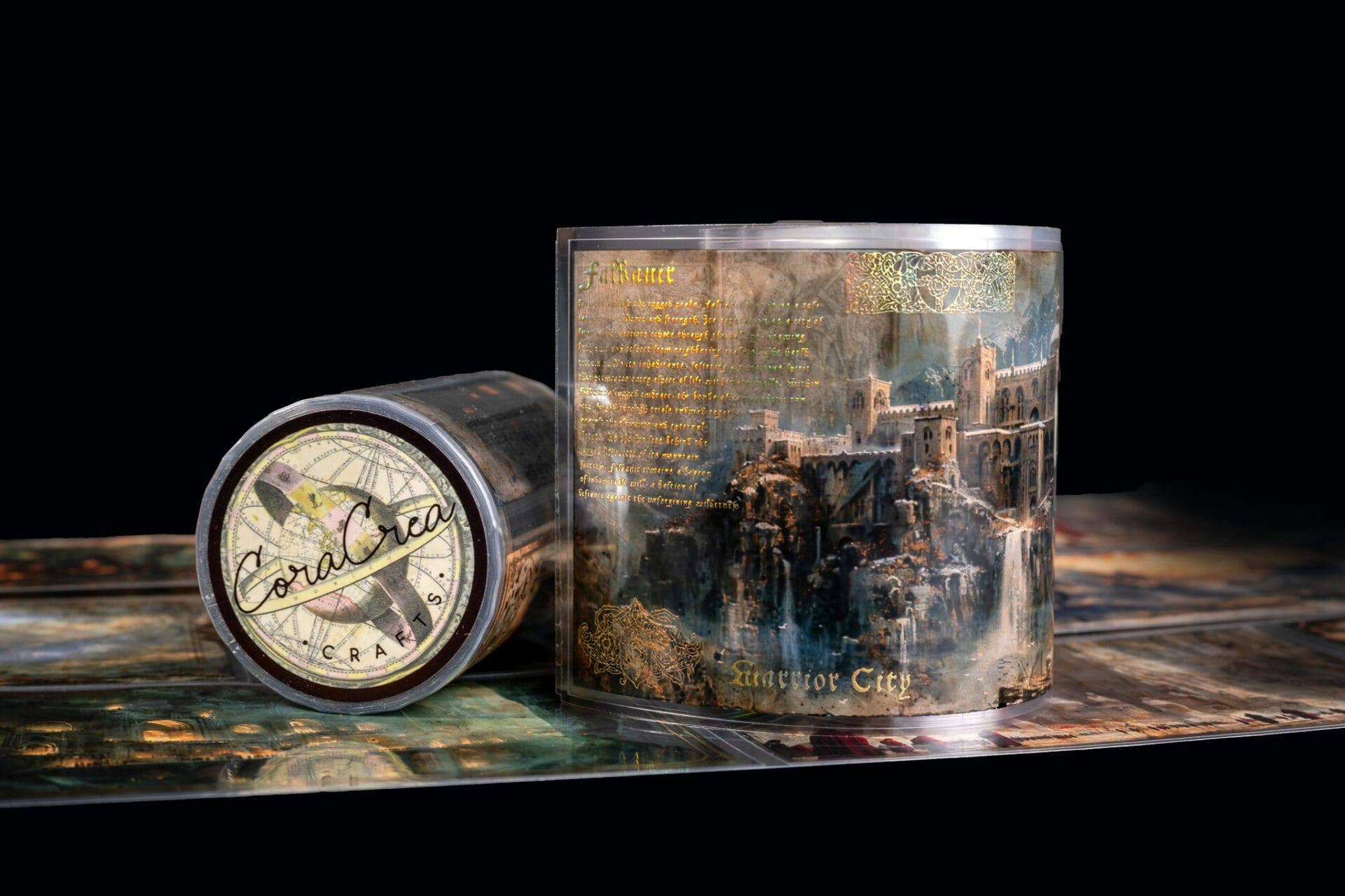 Fantasy Landscape Transparent Tape | CoraCreaCrafts
