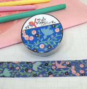 Bird Vine Blue Washi Tape by Kate Mason Artist | Papertail Fox