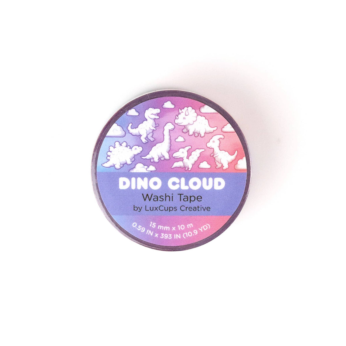 Dino Cloud Washi Tape | LuxCups Creative