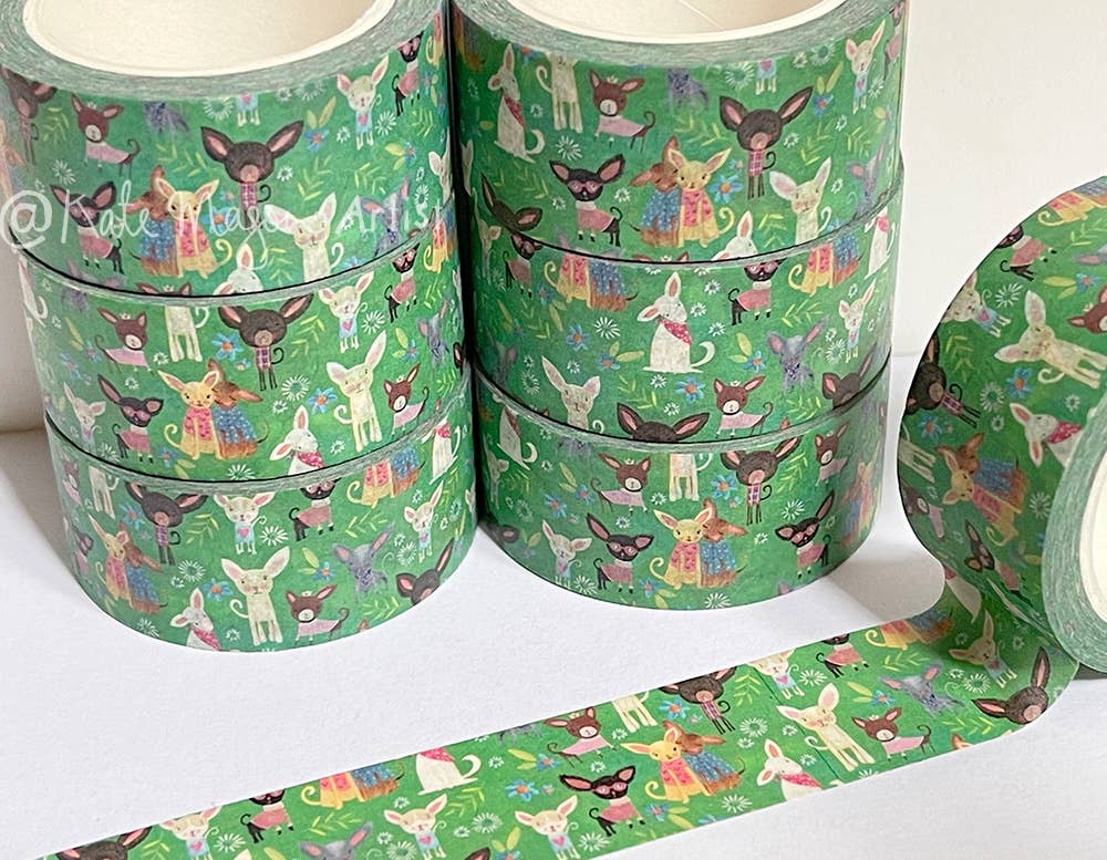Tiny Dog Washi Tape by Kate Mason Artist | Papertail Fox