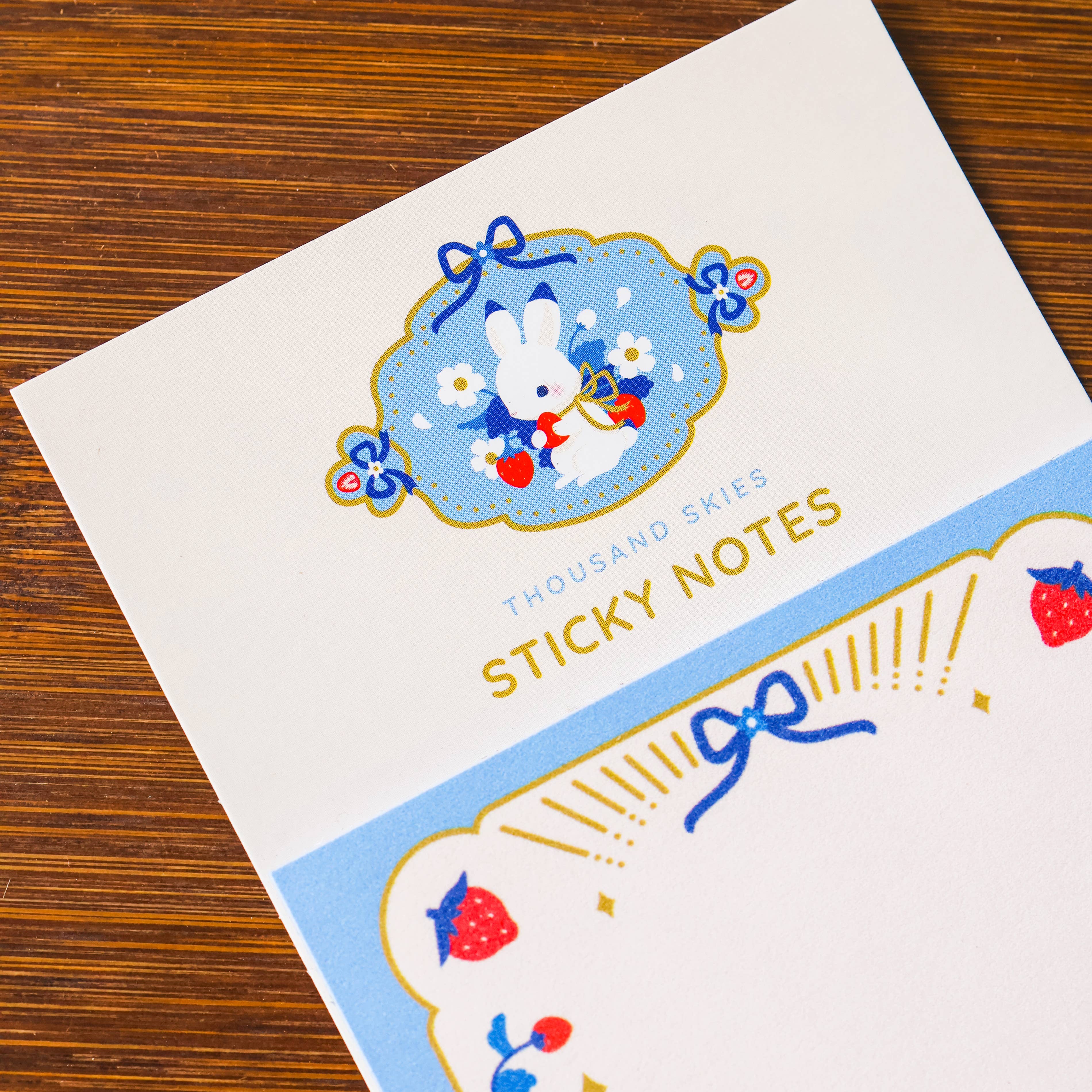 Golden Bunny Sticky Notes by Thousand Skies | Papertail Fox