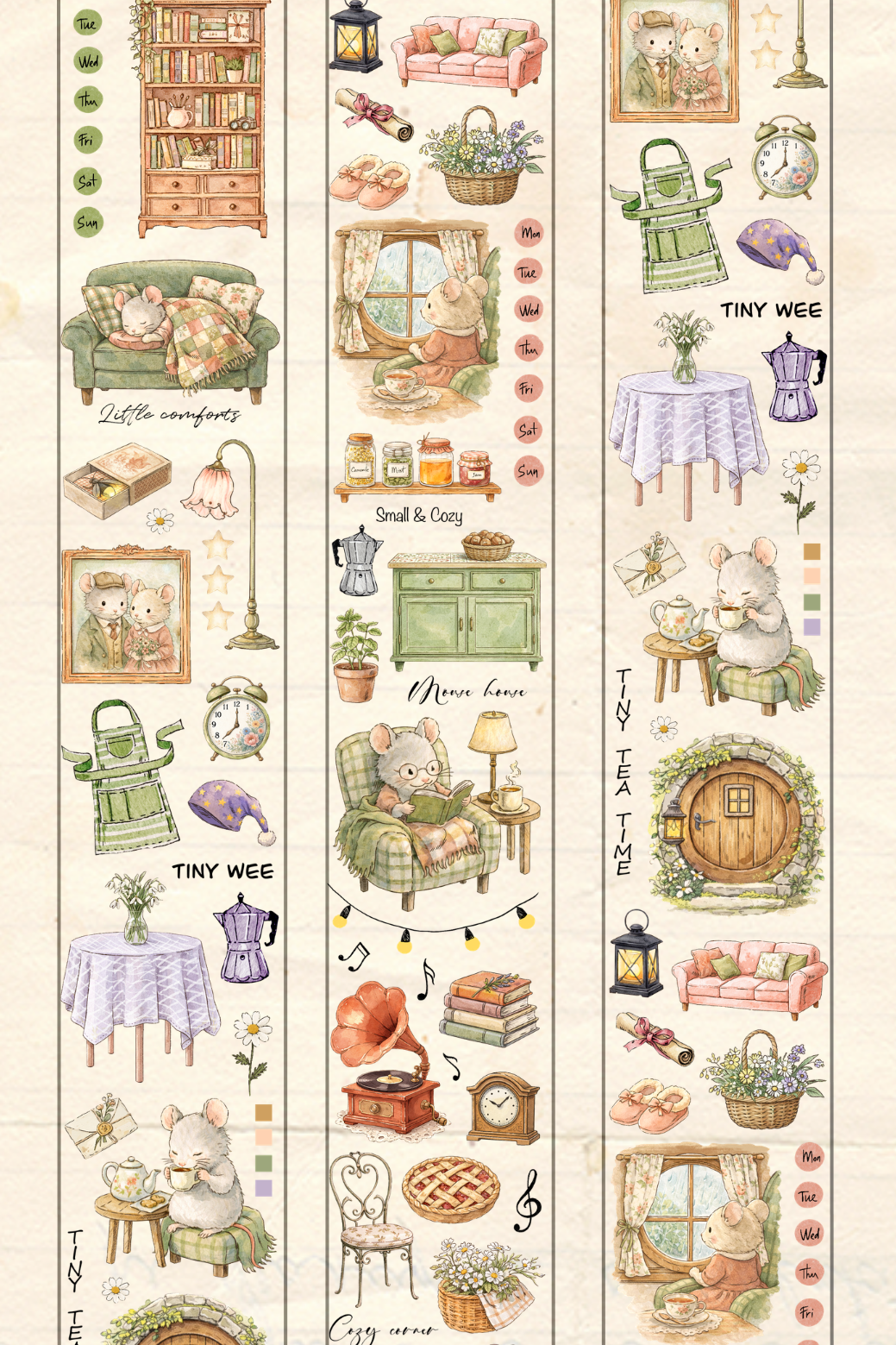 In a Cozy House Transparent Tape by CoraCreaCrafts | Papertail Fox