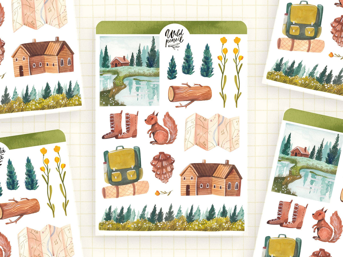 Explorer Sticker Sheet by Wild Pencil Studio | Papertail Fox