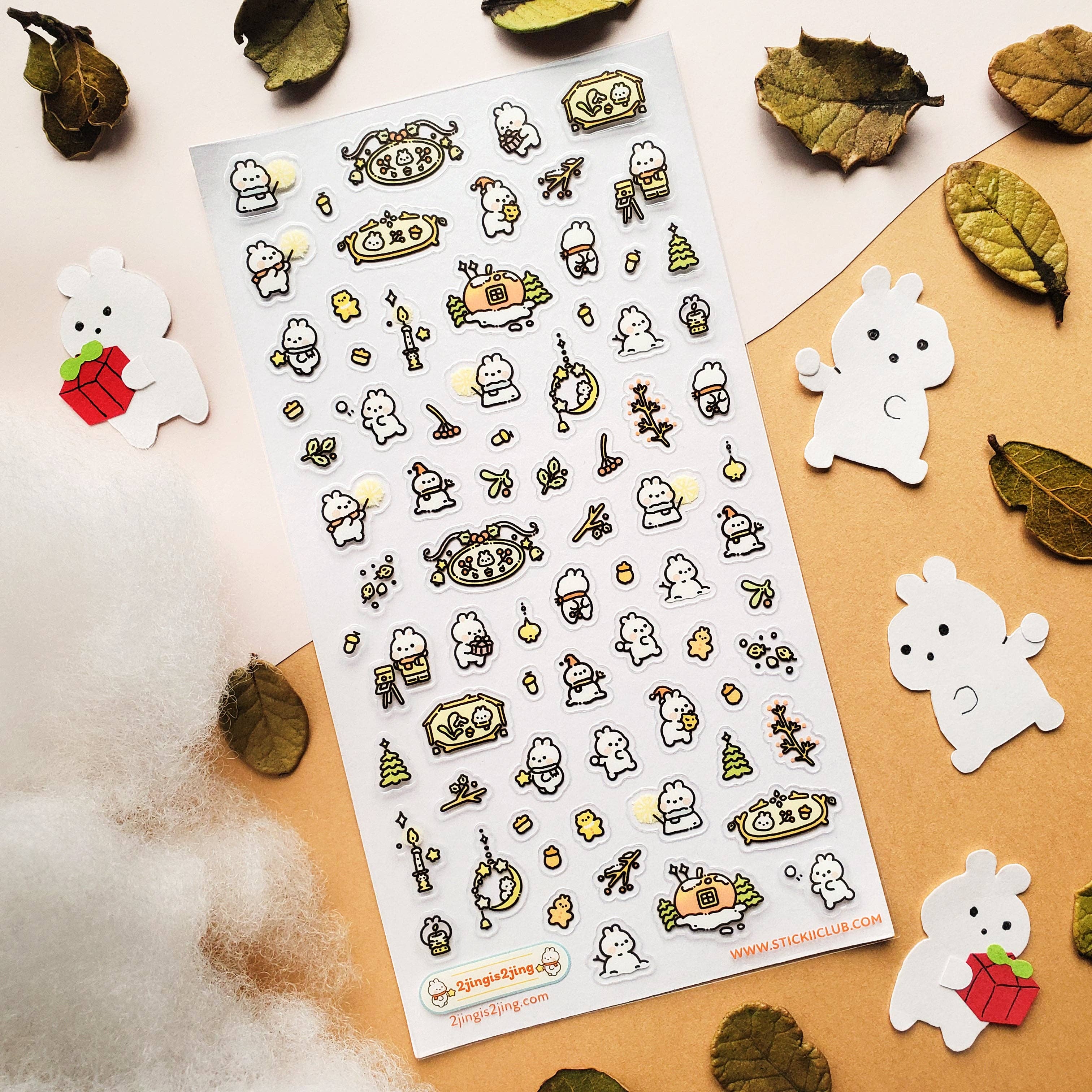 Little Holiday Hoppers Sticker Sheet | Stickii