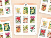 Vintage Stamps Sticker Sheet by Wild Pencil Studio | Papertail Fox