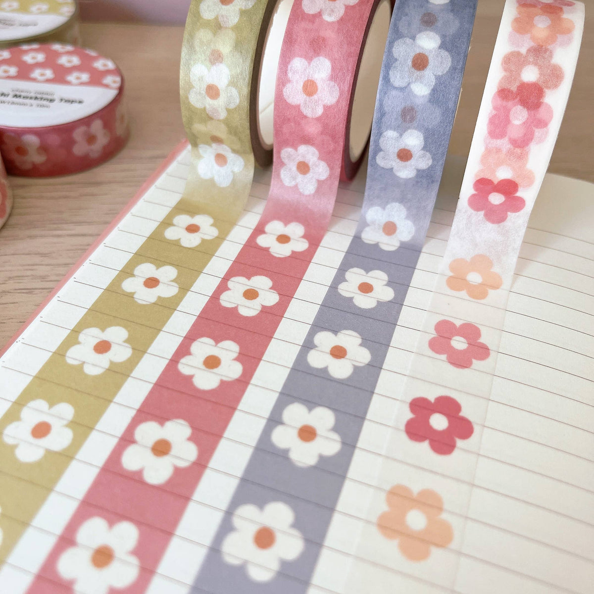Pastel Daisies Washi Tape | Cherry Rabbit