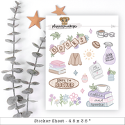 Late Spring Bloom Bookish Doodles Variety 2 | Planner Monkey Co