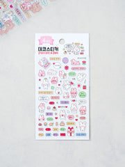 F & T Personality Type 4 Sheet Sticker Set by Daiso | Papertail Fox