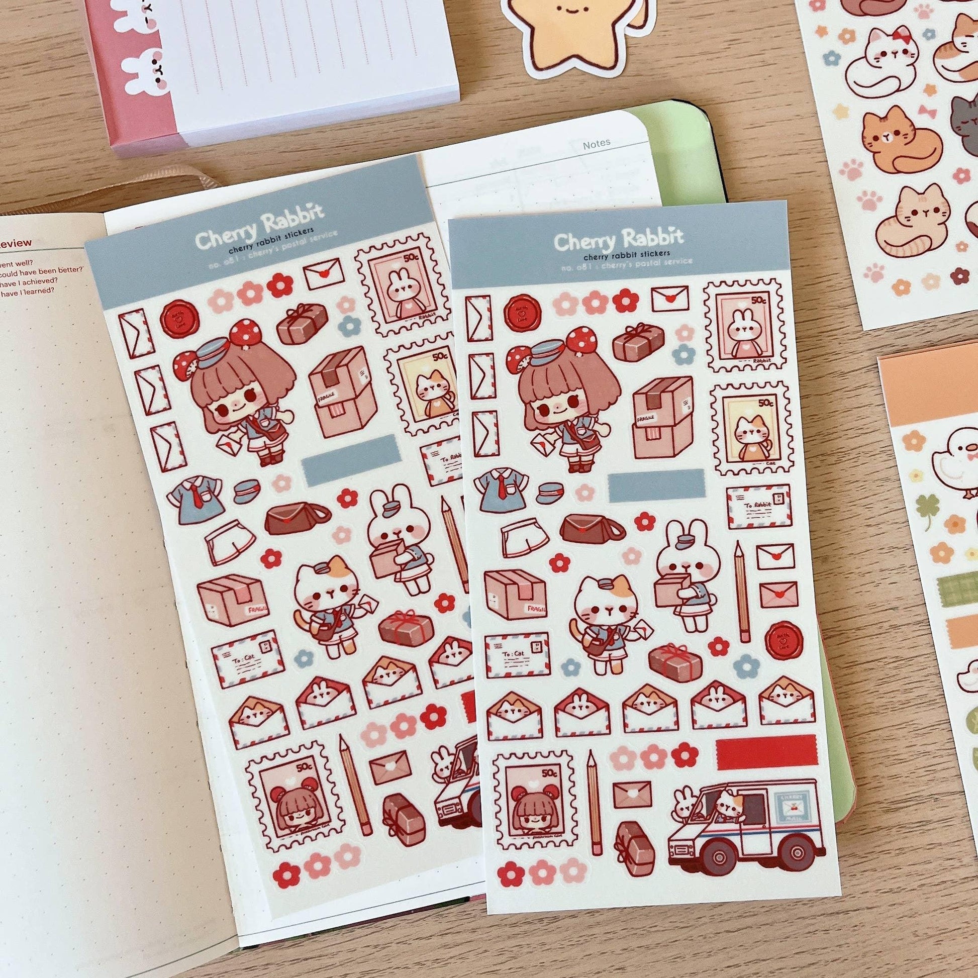 Cherry's Postal Service Sticker Sheet no.081 - Papertail Fox