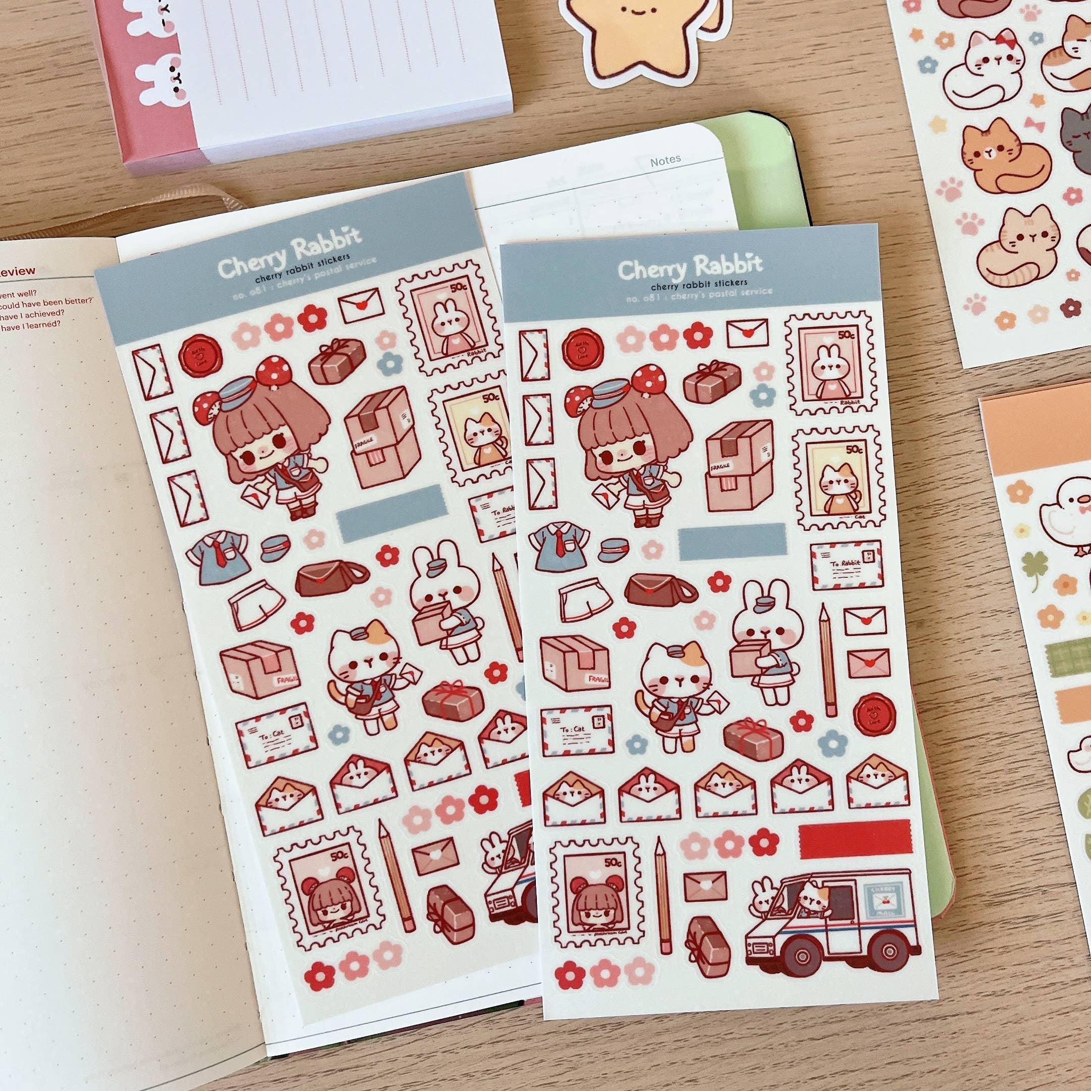 Cherry's Postal Service Sticker Sheet no.081 - Papertail Fox