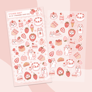 Strawberry Short King Sticker Sheet | Scotty&Mel