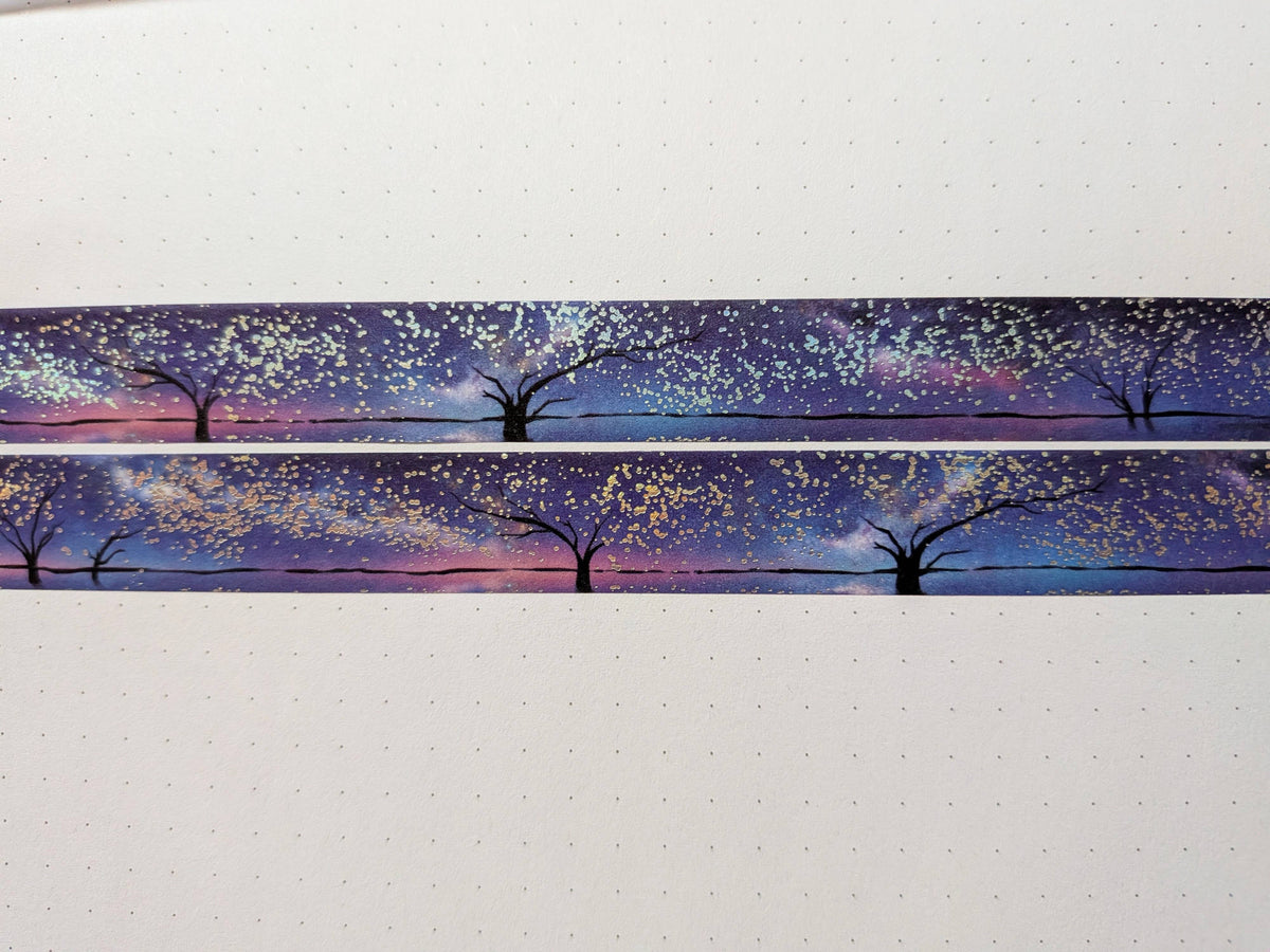 Holographic Foil Galaxy Washi Tape, Milky Way, Cosmic | Adrian Sloth Art