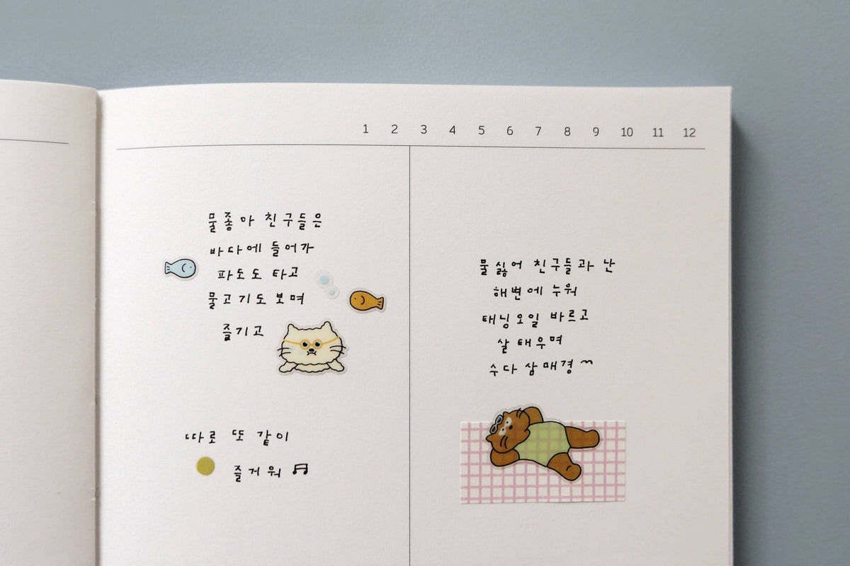 Cat's Travel Log Sticker Sheet by Suatelier