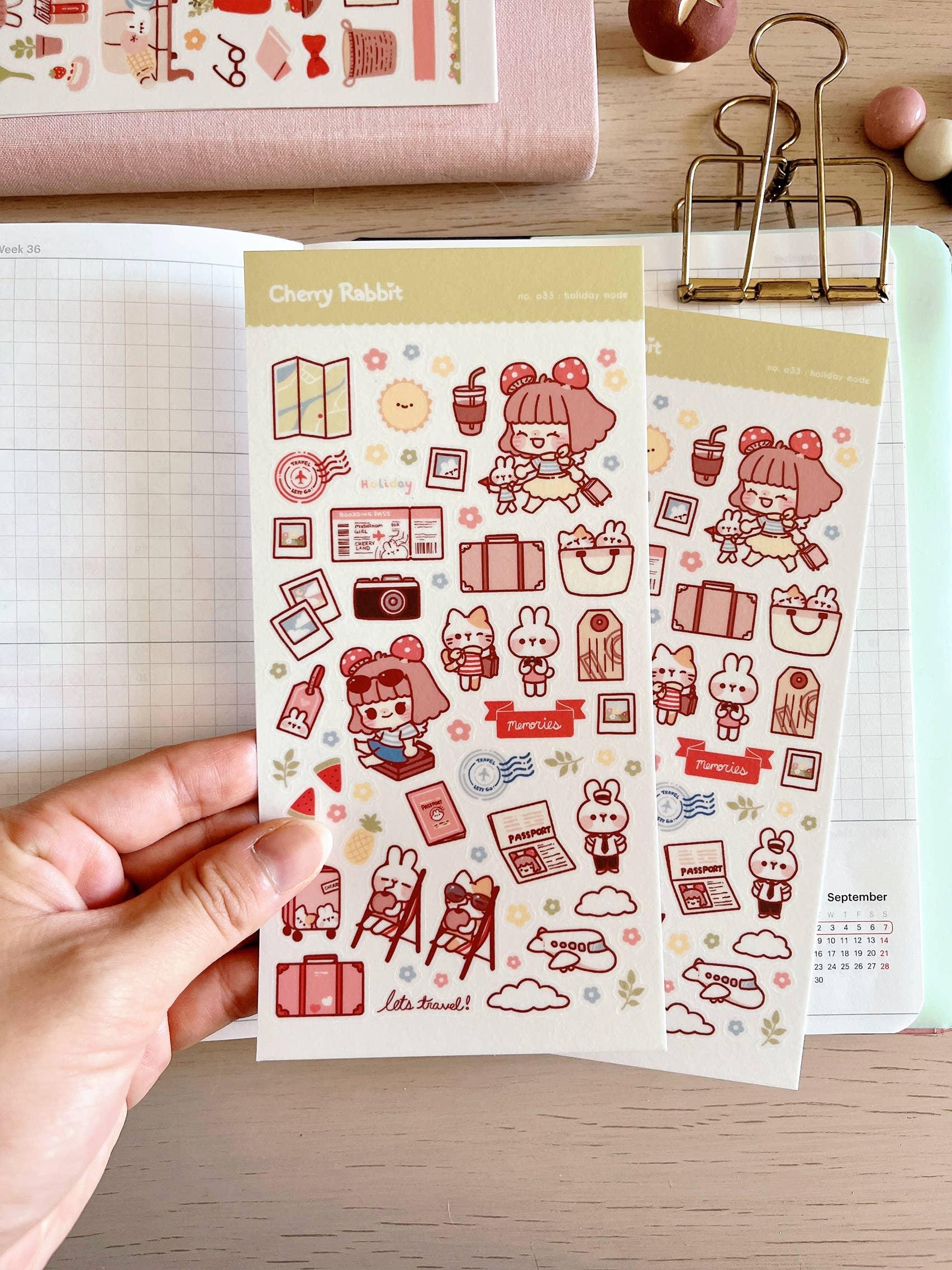 Holiday Mode Sticker Sheet no.033 - Papertail Fox