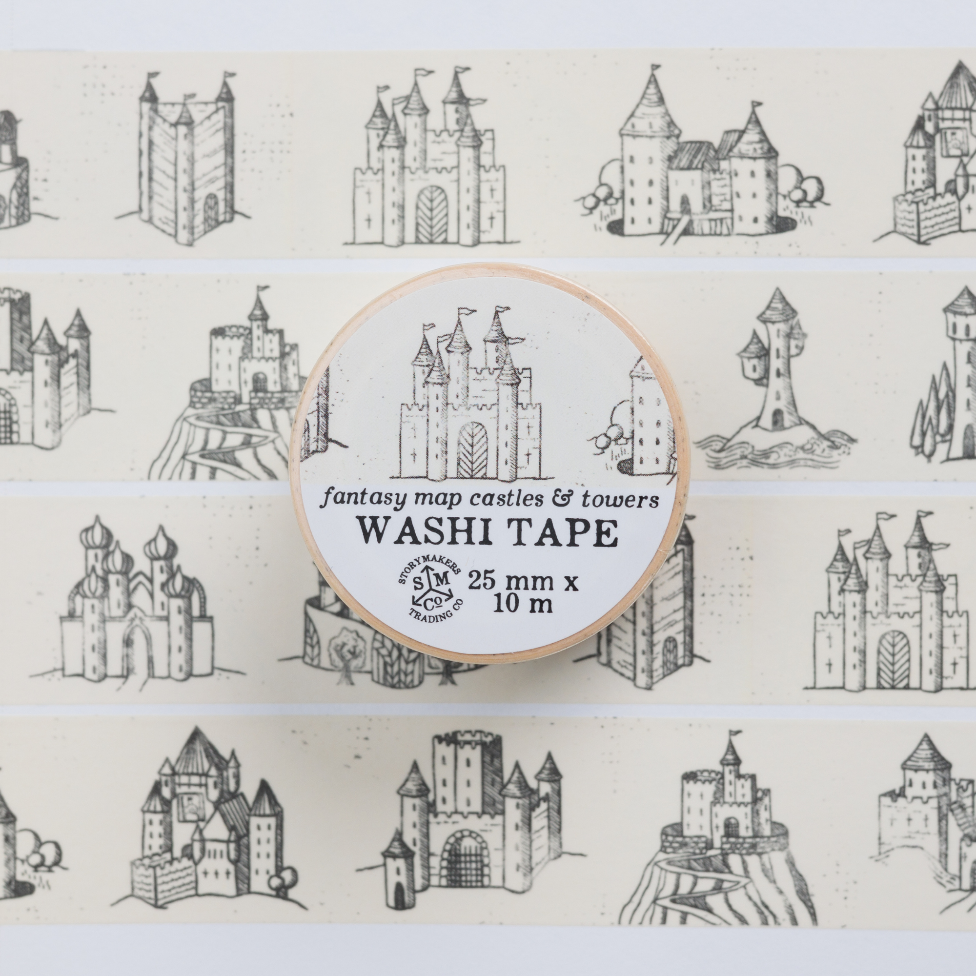 Fantasy Castles & Towers Washi Tape - Mapmaker Series