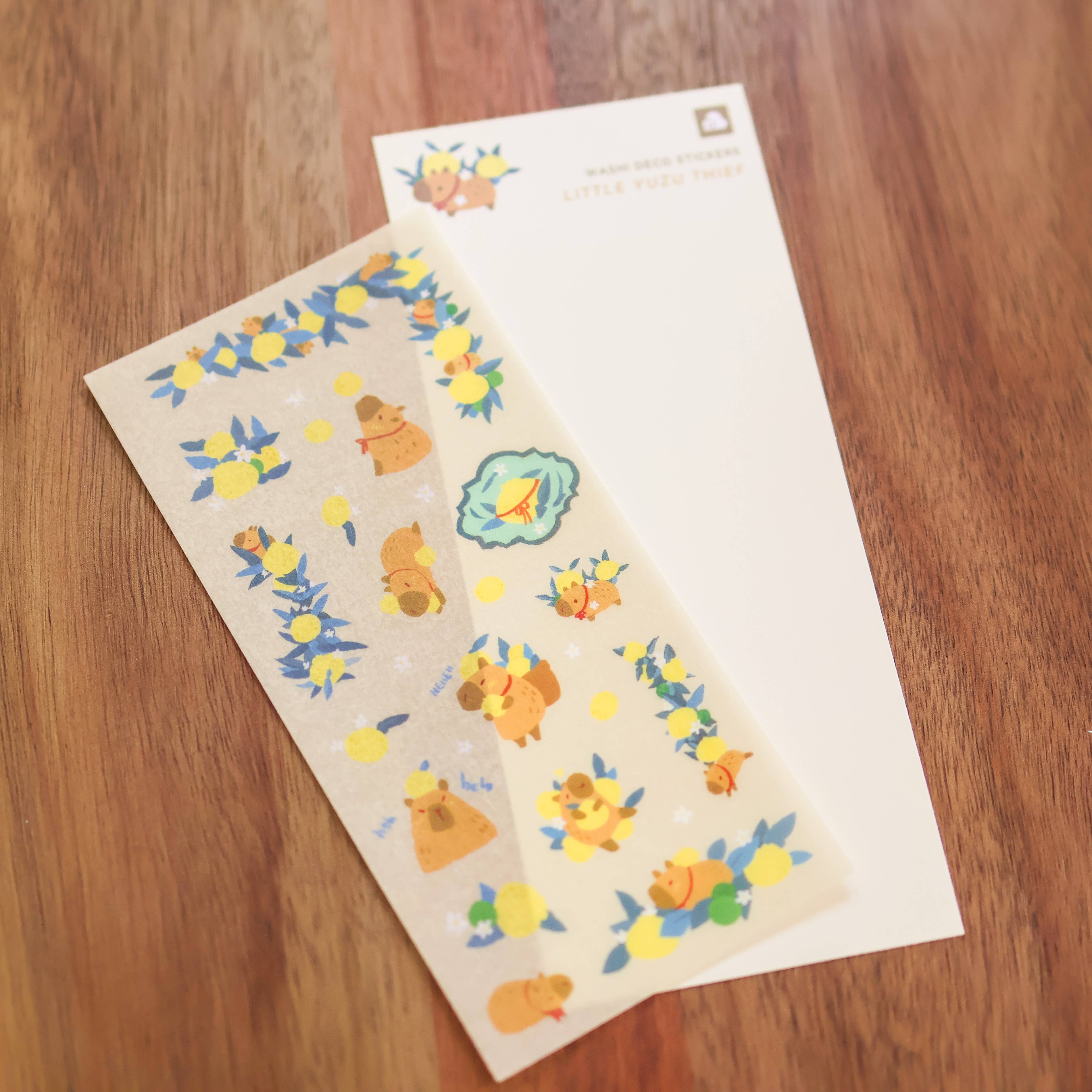 Sticker Sheet (Washi) - Little Yuzu Thief